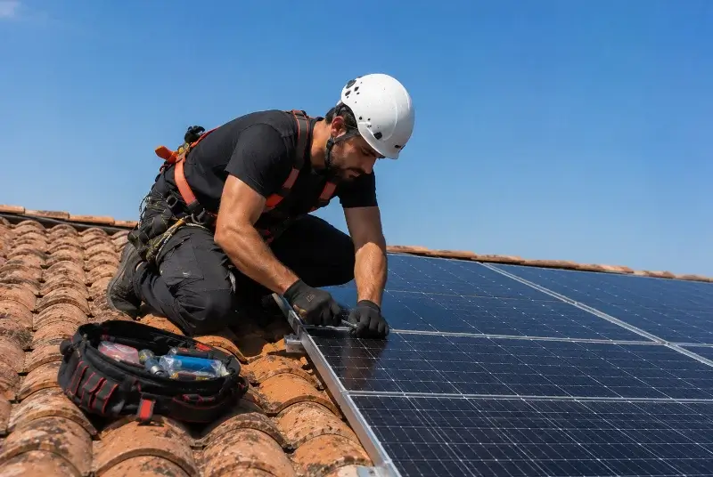 Maintenance et monitoring de panneaux solaires à Priziac