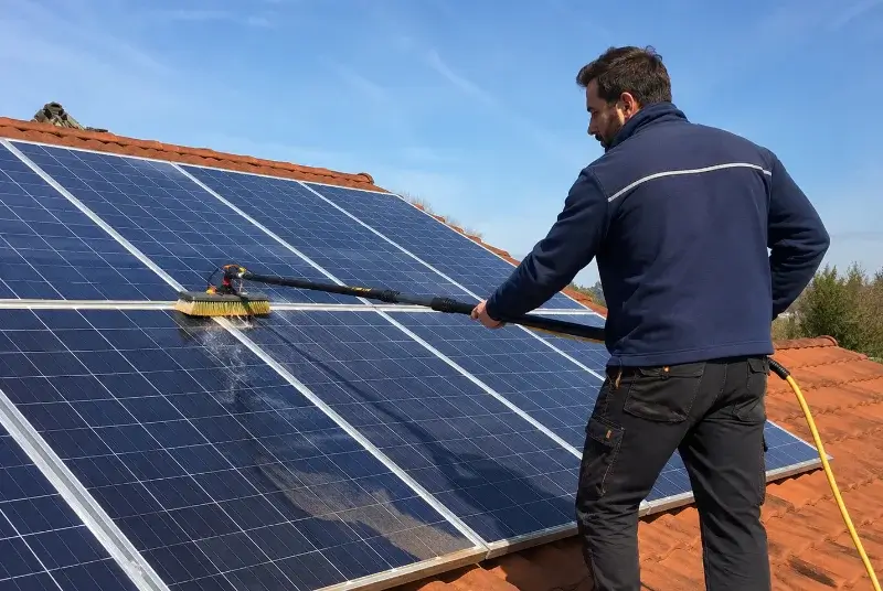 Nettoyage et entretien de panneaux solaires à Priziac